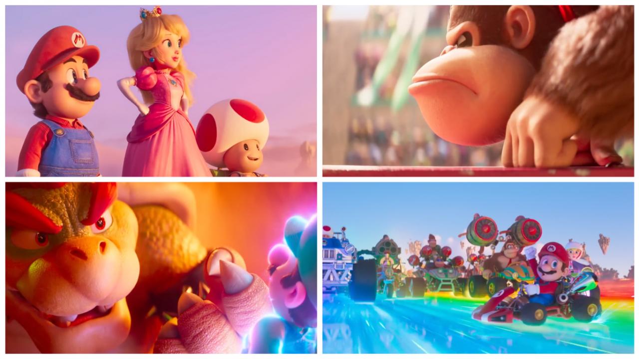 Super Marios Bros Le Film la Princesse Peach et Donkey Kong